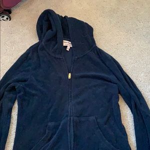 Navy terry Juicy couture zip up